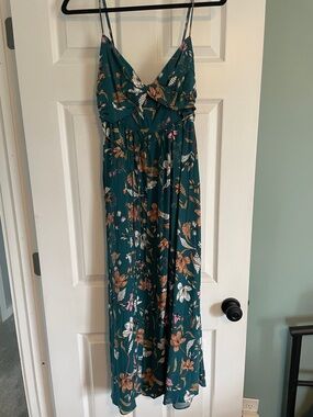 Hello Molly Teal Floral Print Dress